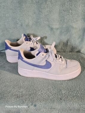 Nike Women's Air Force 1 '07 in the "Blue Tint Polar" colorway. Size 7